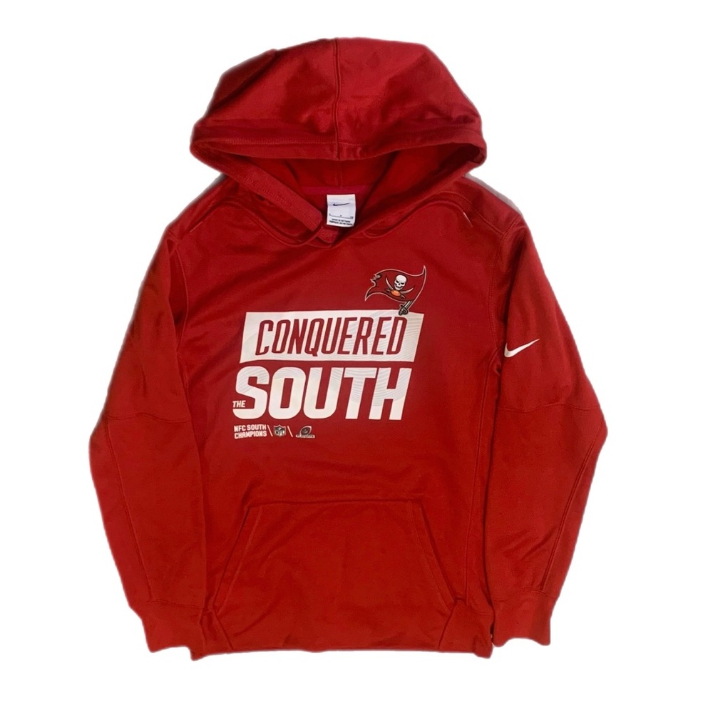 Used Nike Tampa Bay Buccaneers Conquered The South Size Small Red Sweatshirt